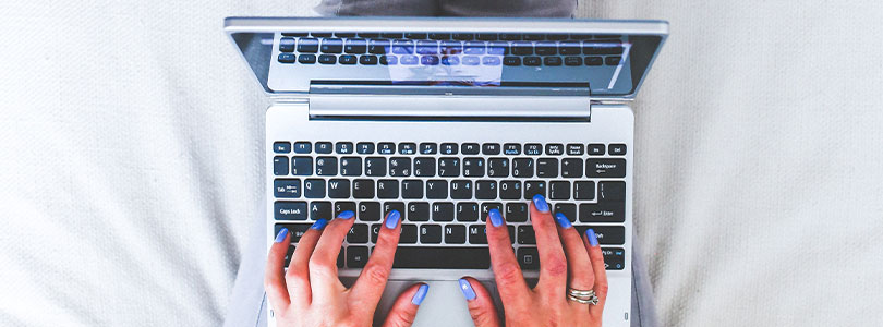 Woman Working From Home During COVID-19