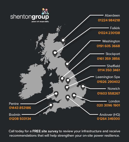 Shenton Group Generator Hire Locations