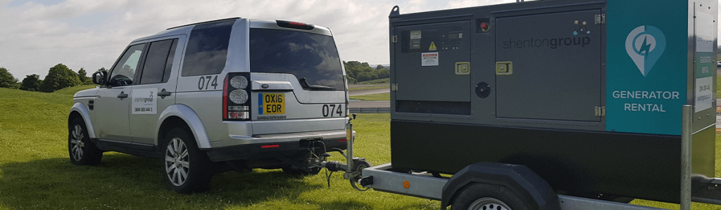 Rental Generator Being Towed