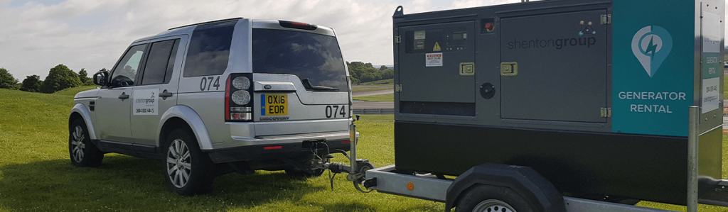 Rental Generator Being Towed 