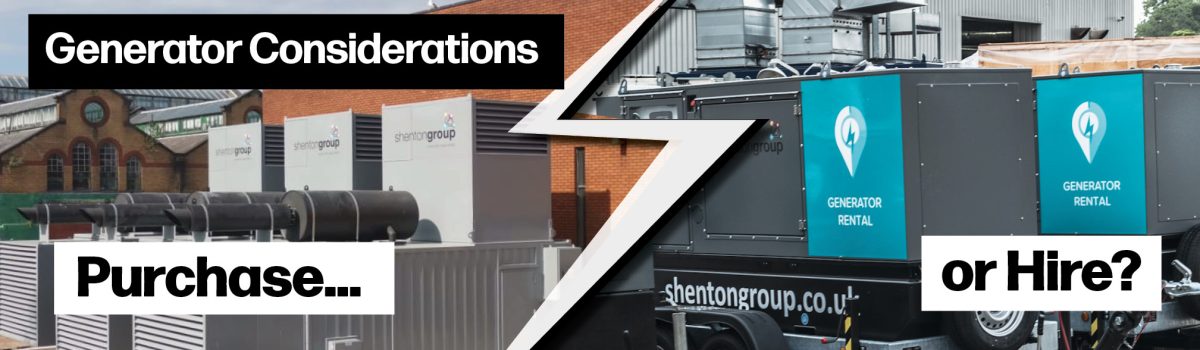 Renting vs Buying a Commercial Generator
